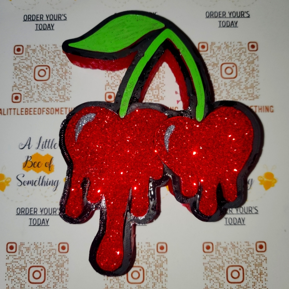 Dripping cherries car freshie